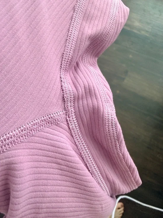 [LIKE NEW] $118 LULULEMON Align Ribbed High-Rise Pant 28" in Velvet Dust. Size 4 - Picture 7 of 9